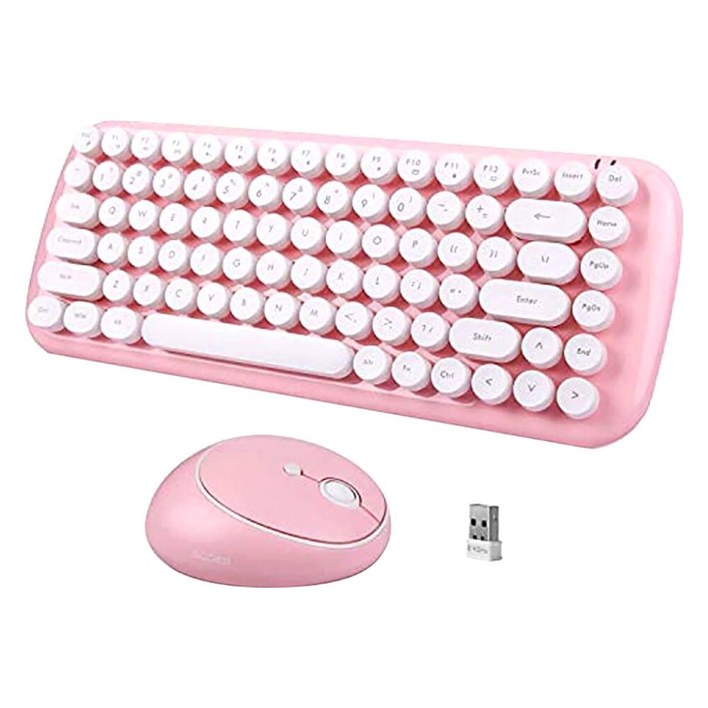 Letton Wireless Keyboard & Mouse Set | Pink | 2-Piece | NIB